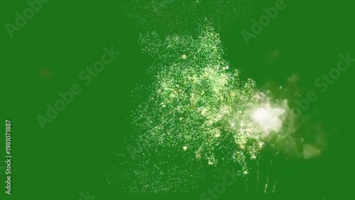 fireworks green screen video background.