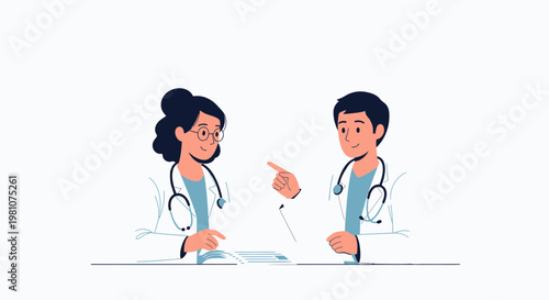 Doctors Discussing Medical Case, Collaboration in Healthcare