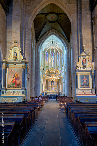 Foto Visit to basilica of st saviour in dinan brittany france