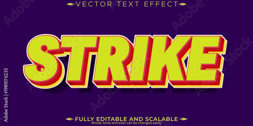 Retro sticker text effect, editable 70s and 80s text style