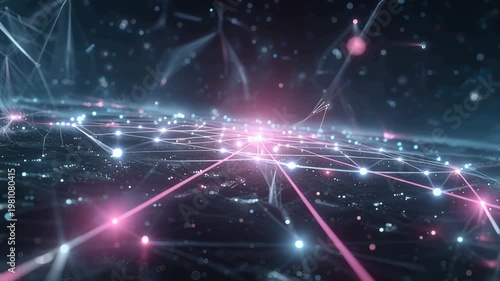 Cosmic data burst expansion digital horizon motion graphics vibrant environment dynamic view energizing concept