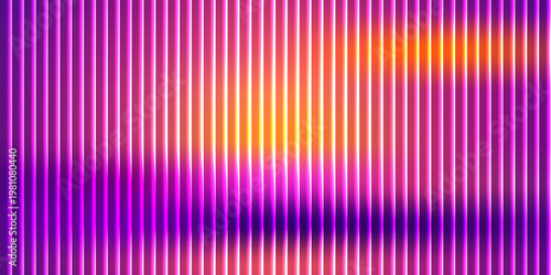 Schilderij op canvas Abstract digital gradient with vibrant vertical and horizontal light patterns