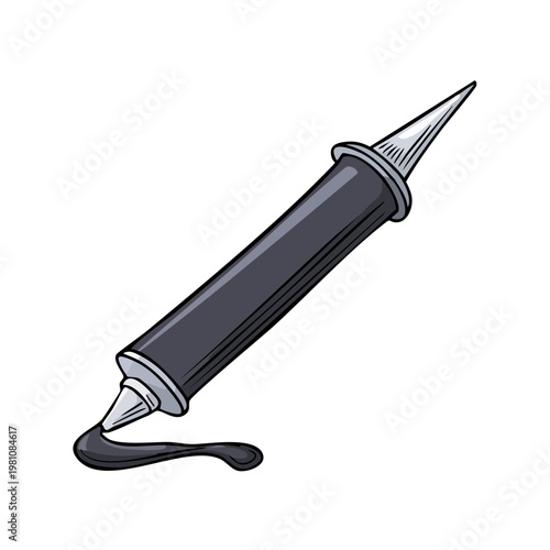 Black Caulking Gun Dispensing Sealant for Home Repair and Construction