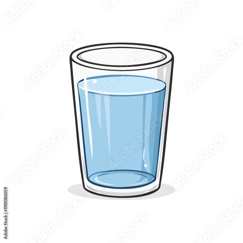 Clear Glass Filled With Blue Water Fresh Beverage Refreshment