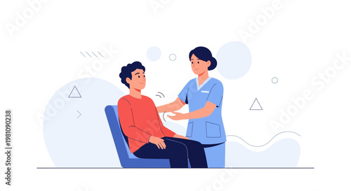 Nurse caring for patient, healthcare, medical assistance, doctor consultation, medical care