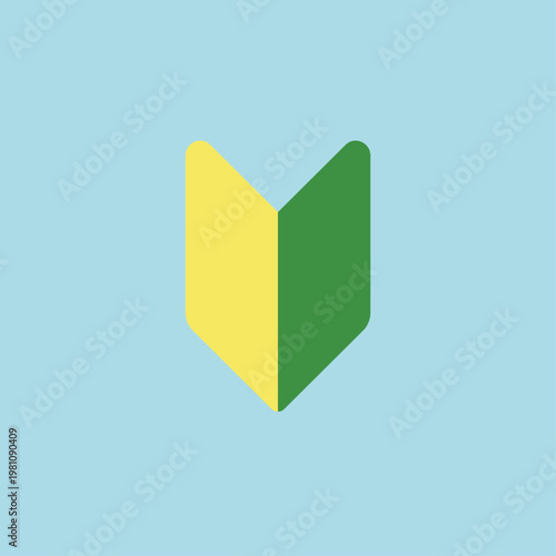 シンプル販促・案内アイコンシリーズ – 初心者歓迎マークアイコン（フラット・フライヤー・チラシ用）