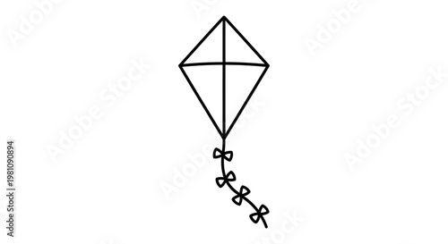 Kite Flying High in Sky.