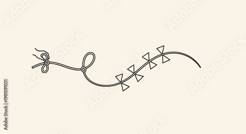 Barbed Wire Closeup Detailed View.