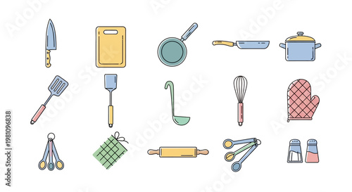Kitchen Utensils and Cooking Tools.