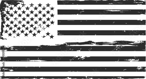 Distressed american flag for flag day usa patriotic symbolism and independence day celebrations