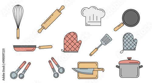 Kitchen Utensils and Cooking Tools.
