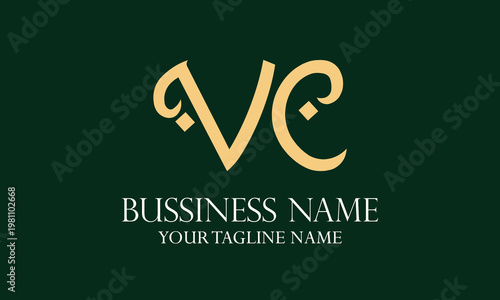 VC V vc initial logo | initial based abstract modern minimal creative logo, vector template image. luxury logotype logo, real estate homie logo. typography logo. initials logo