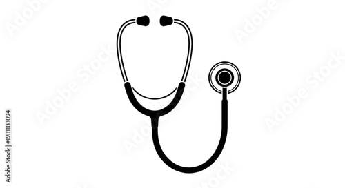 Doctors stethoscope vector icon ilustration