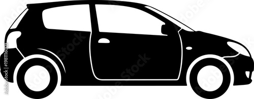 Compact car silhouette