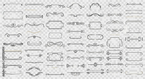 Decorative ornate frames and borders collection.