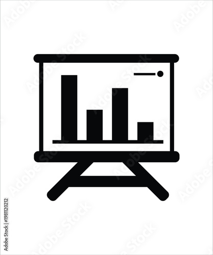 Layered Area Chart Icon Showing Business Growth Trend Visualization.