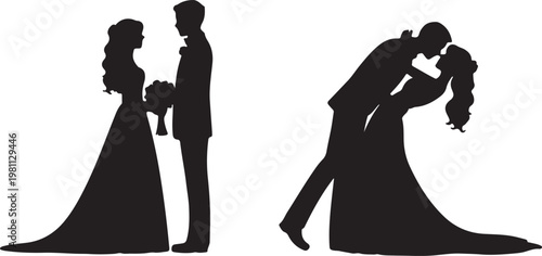 Romantic wedding proposal scene with groom presenting ring to bride under ornate archway capturing eternal love .Bride and Groom Love Scene