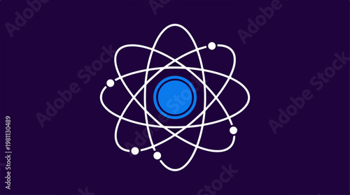 Atomic Structure Depiction - A Visual Representation of Atoms.