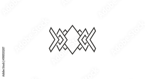 Geometric pattern with intersecting lines.