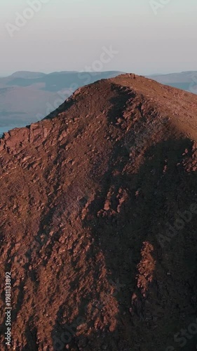 Wallpaper Mural Scenic landscape of layered mountains in distance. Untouched wilderness and natural mountain beauty. Torontodigital.ca