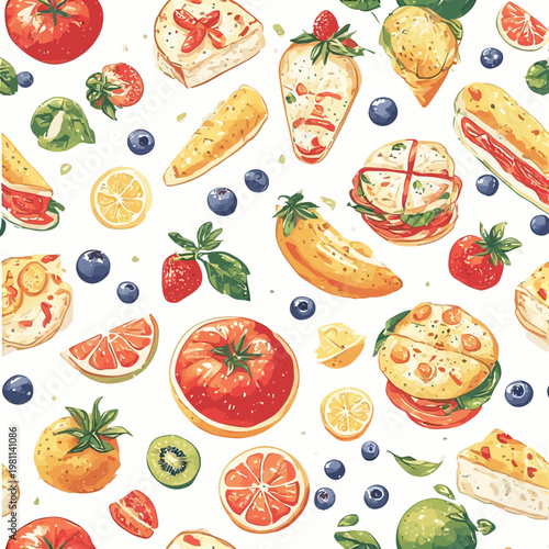 food pattern design very cool