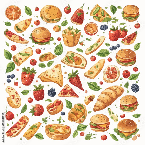 food pattern design very cool