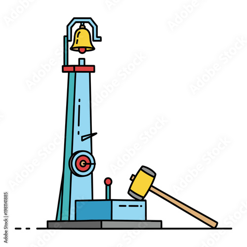 High striker carnival strength test game.