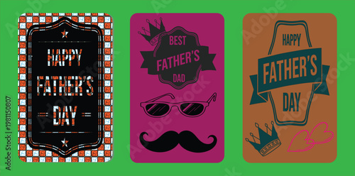 Happy fathers day unique card designs for dad celebrating fatherhood with style