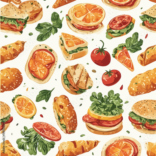 Food Pattern Design Very Cool