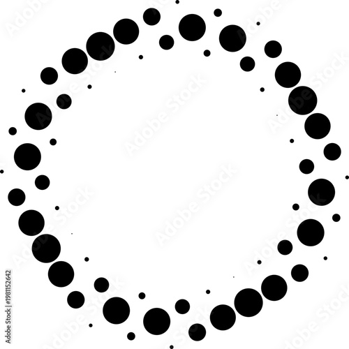 Halftone Dot Ornament Geometric