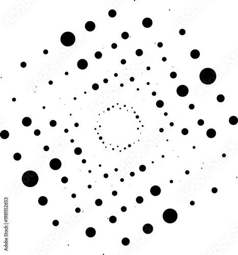 Halftone Dot Ornament Geometric
