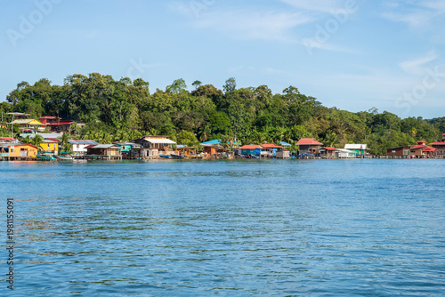 vue sur la côte, Ile de Bastimentos, Bocas del Toro, Panama