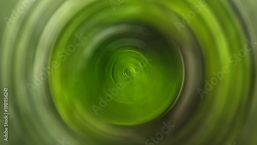 Green radial spiral blur motion effect background