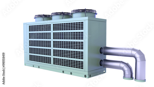 Cuadro en lienzo Roof Chiller AHU System - Air Conditioner