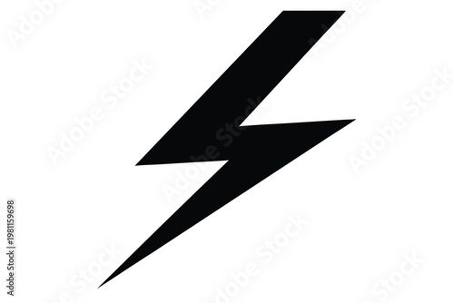 Free Download lightning bolt silhouette line art vector illustration - GFXLoad