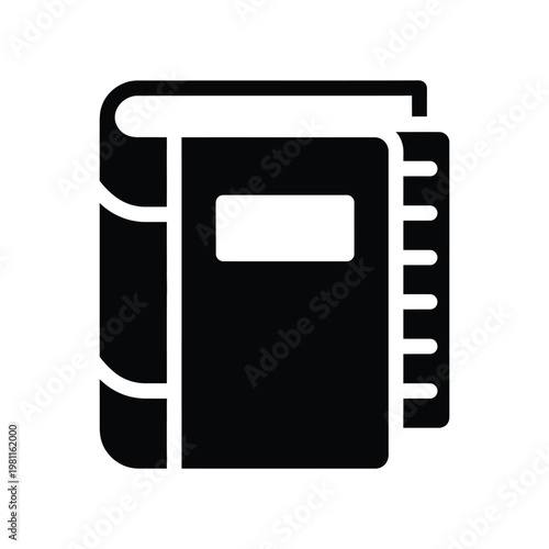 minimalist bookkeeping book icon