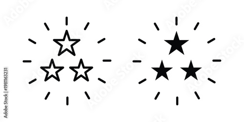 Appreciation icon clip art collection. Editable stroke icons