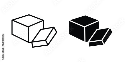 Butter icon clip art collection. Editable stroke icons