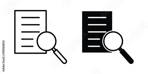 Case studies icon clip art collection. Editable stroke icons