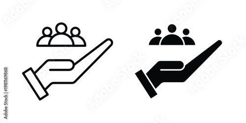Customer care icon clip art collection. Editable stroke icons