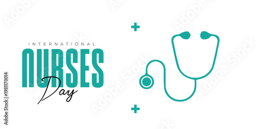 Happy international nurses day vector design for thank nurses day.