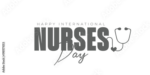 National nurses day celebration design. nurses day vector banner.
