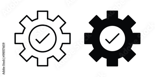 Easy installation icon clip art collection. Editable stroke icons