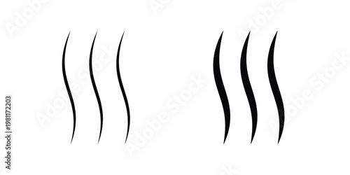 Evaporation icon clip art collection. Editable stroke icons