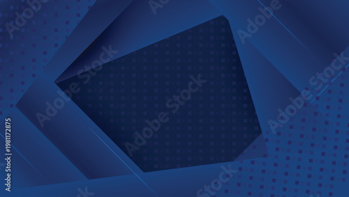 Futuristic abstract blue polygon background with dynamic sharp shapes, gradient lighting, and digital tech inspired composition