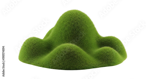 Green Fuzzy Toy or Decorative Object.