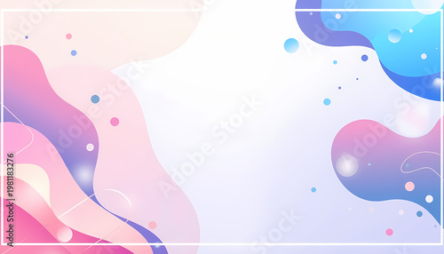 AI Generated Abstract Fluid Shapes Pastel Gradient Background for Creative Certificate Template Design
