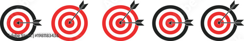 Archery targets progression of accuracy and skill development