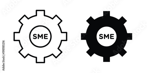 SME icon clip art collection. Editable stroke icons