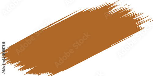 Isolated vector illustration of a fresh sausage baguette snack and carrot on an abstract brown brush stroke background